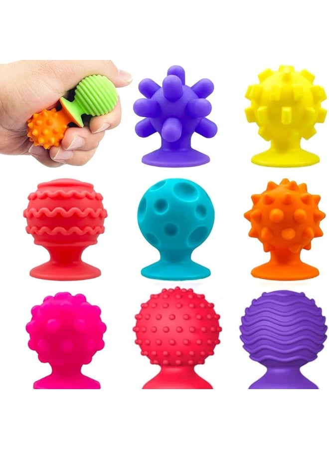 SnuzzleMart Sensory Silicone Suction Fidget Toy Set – 8 Pieces - Image 5
